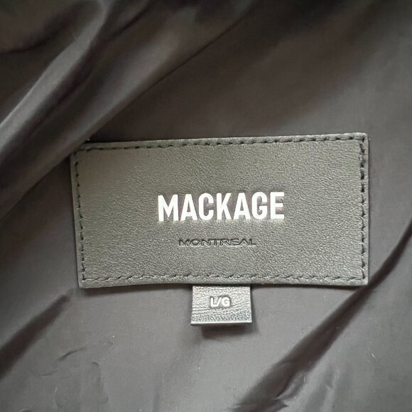 Mackage parka Ashlyn-n Genuine Fox Fur Trim Hooded Down Jacket In Black Large - Picture 8 of 15